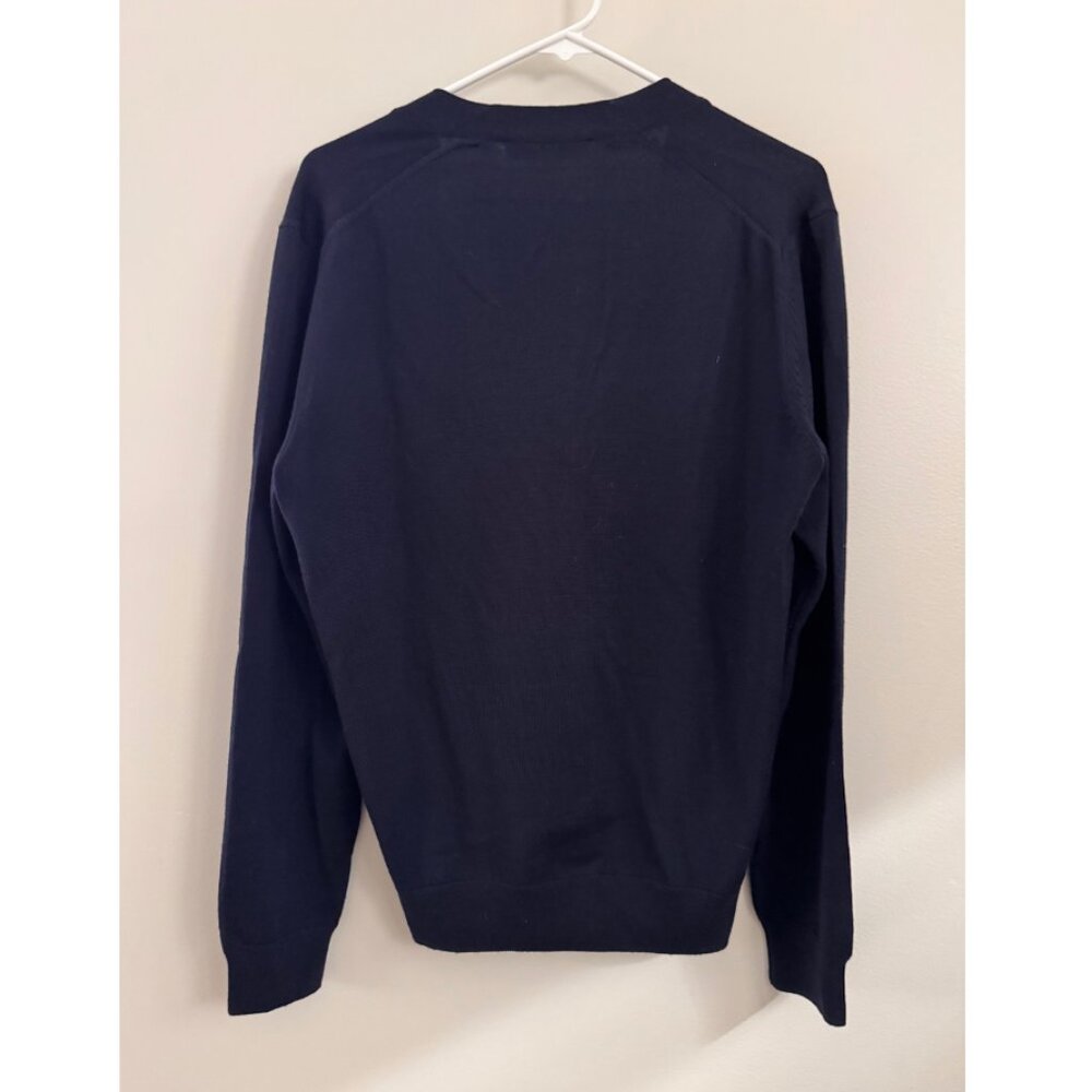 New Maison Kitsune Navy Unisex Fox Cardigan [Men's Small] - Picture 5 of 6